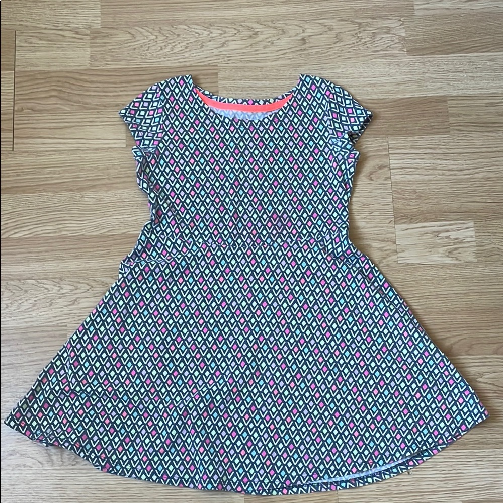 Geometric Patterned Kids Dress